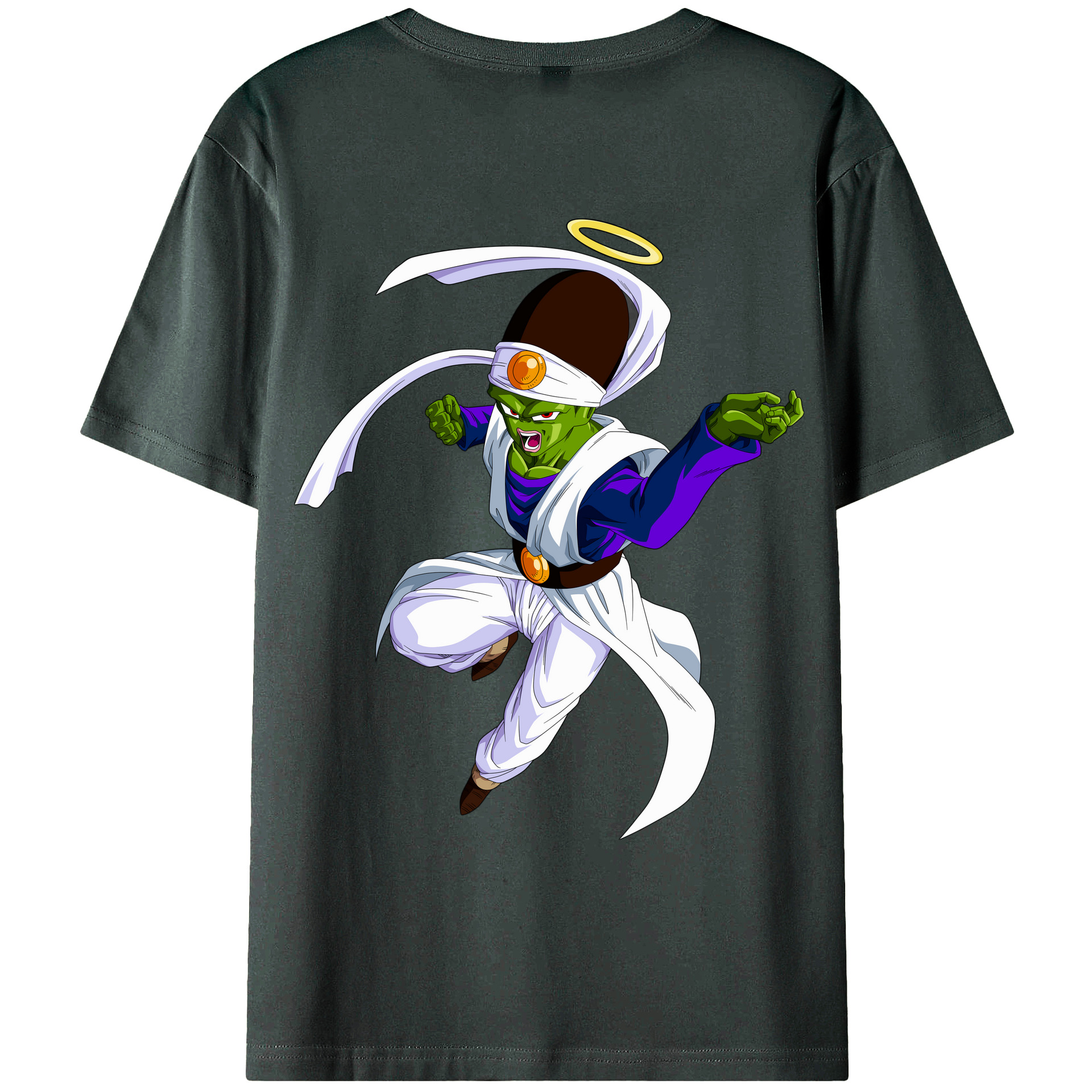 （画像用） ドラゴンボール パイクーハン DRAGON BALL Pikkon 綿100％ メンズ半袖Tシャツ（バックプリント） 通気性